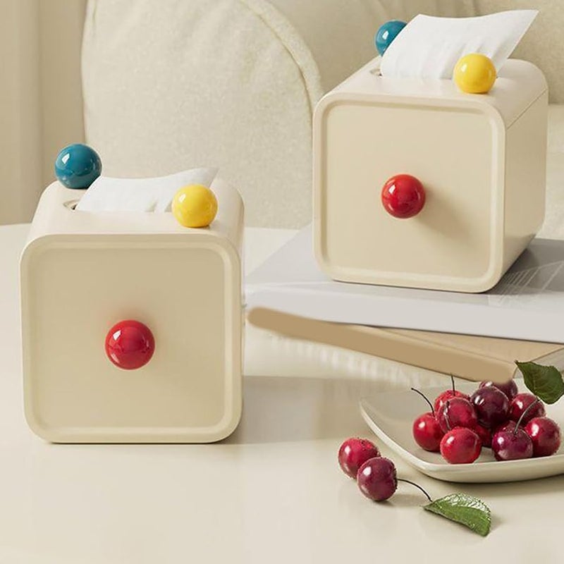 White Tissue Paper Roll Box Holder Functional Stylish Home Decoration Organiser - Image 4